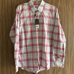California Shirt Company Men’s button down in Berry Size Medium